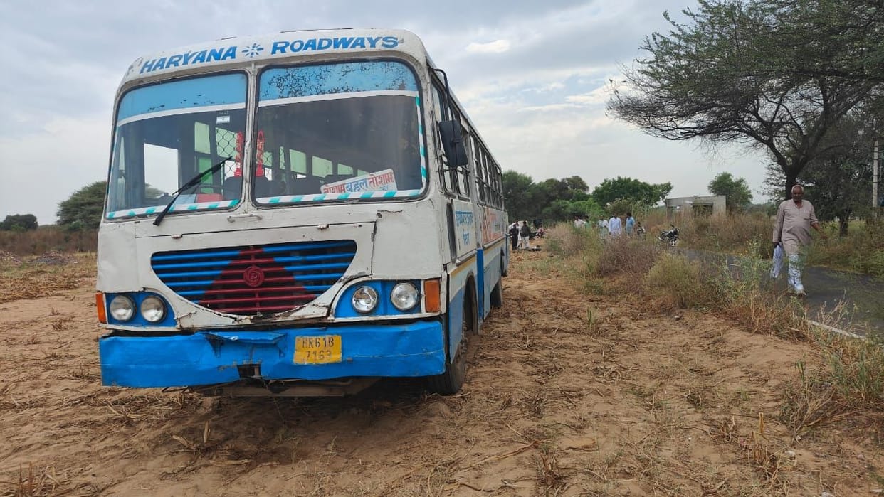 Grandmother and grandson die after being hit by Haryana Roadways bus
