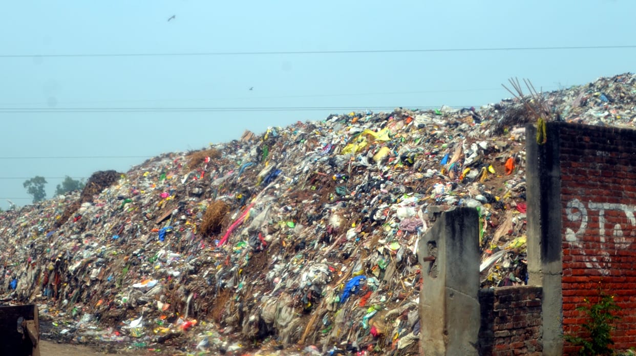 Modern garbage disposal plant could not be constructed even after three years