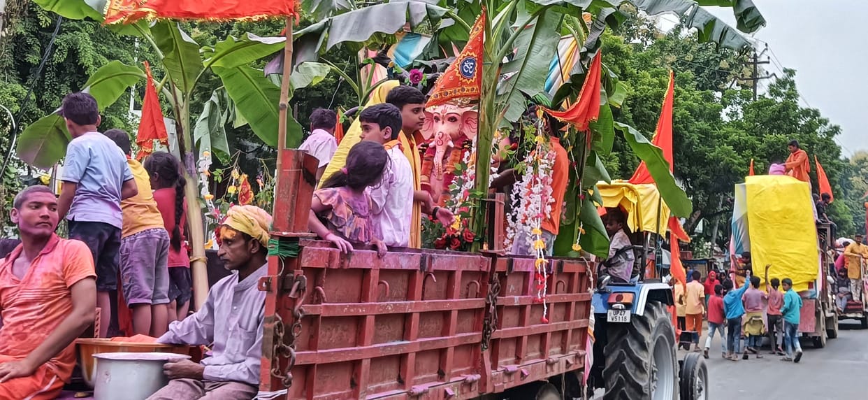 Immersion of Ganesh idols