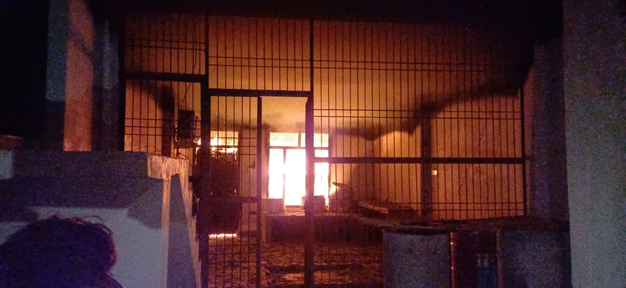 Fire broke out due to short circuit in guest house