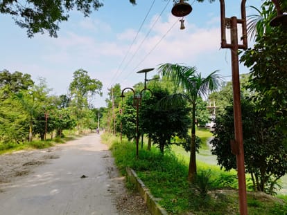 Gomti origin place started becoming dull, lights got damaged