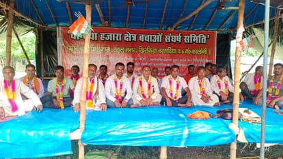 Sharda river started cutting again near Chandia Hazara