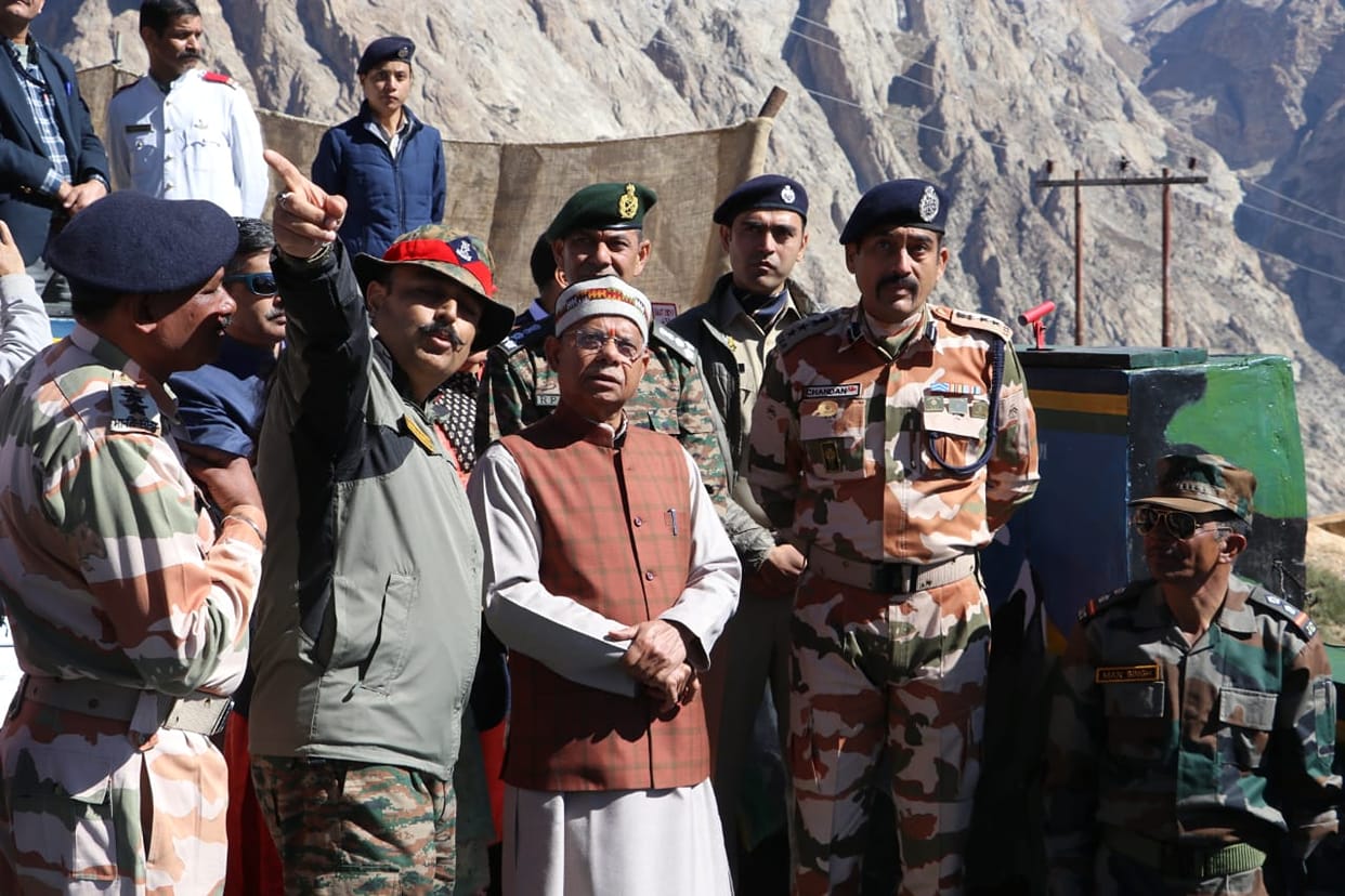 rampur news, governor, visited, nako, and lieo, village,