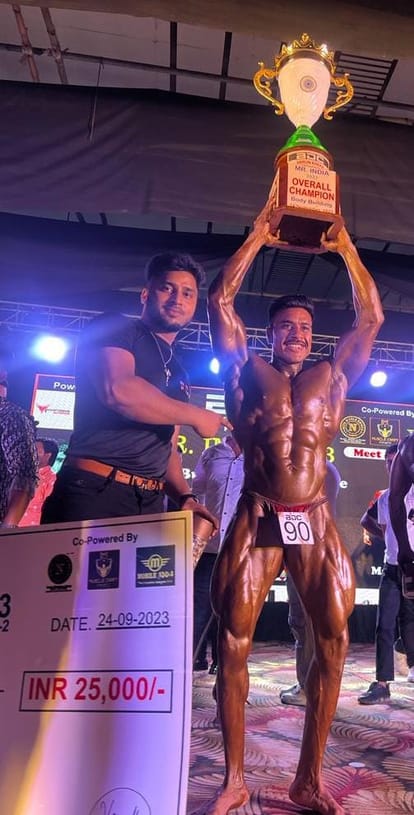 Rehan won the title of Mr. India