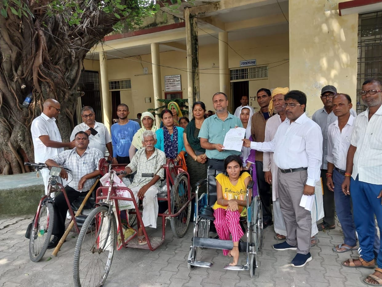 demand by disabled in kashipur