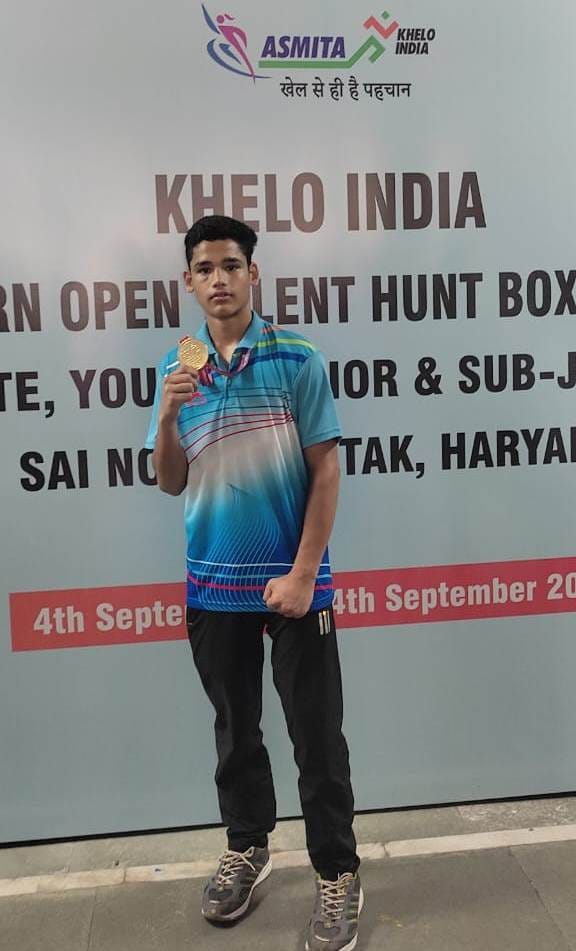 Om won gold in North Zonal Open Boxing Championship