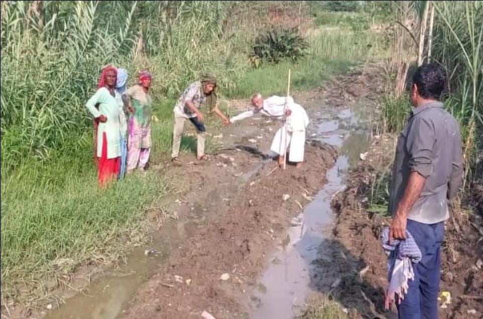 Potholes in the road have become the cause of trouble