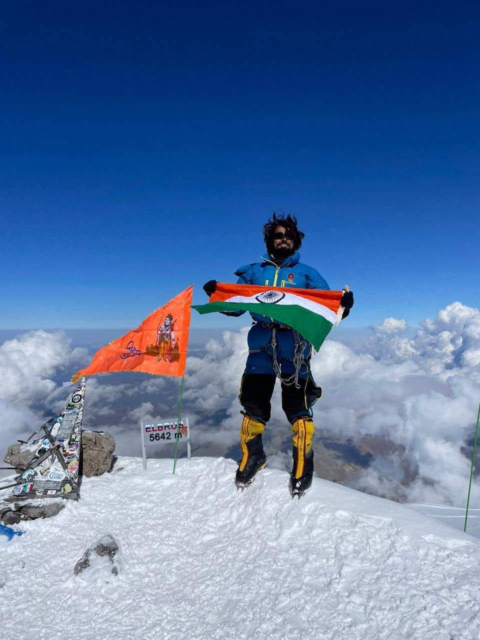 Narendra Singh conquered Europe's highest peak Elbrus for the second time