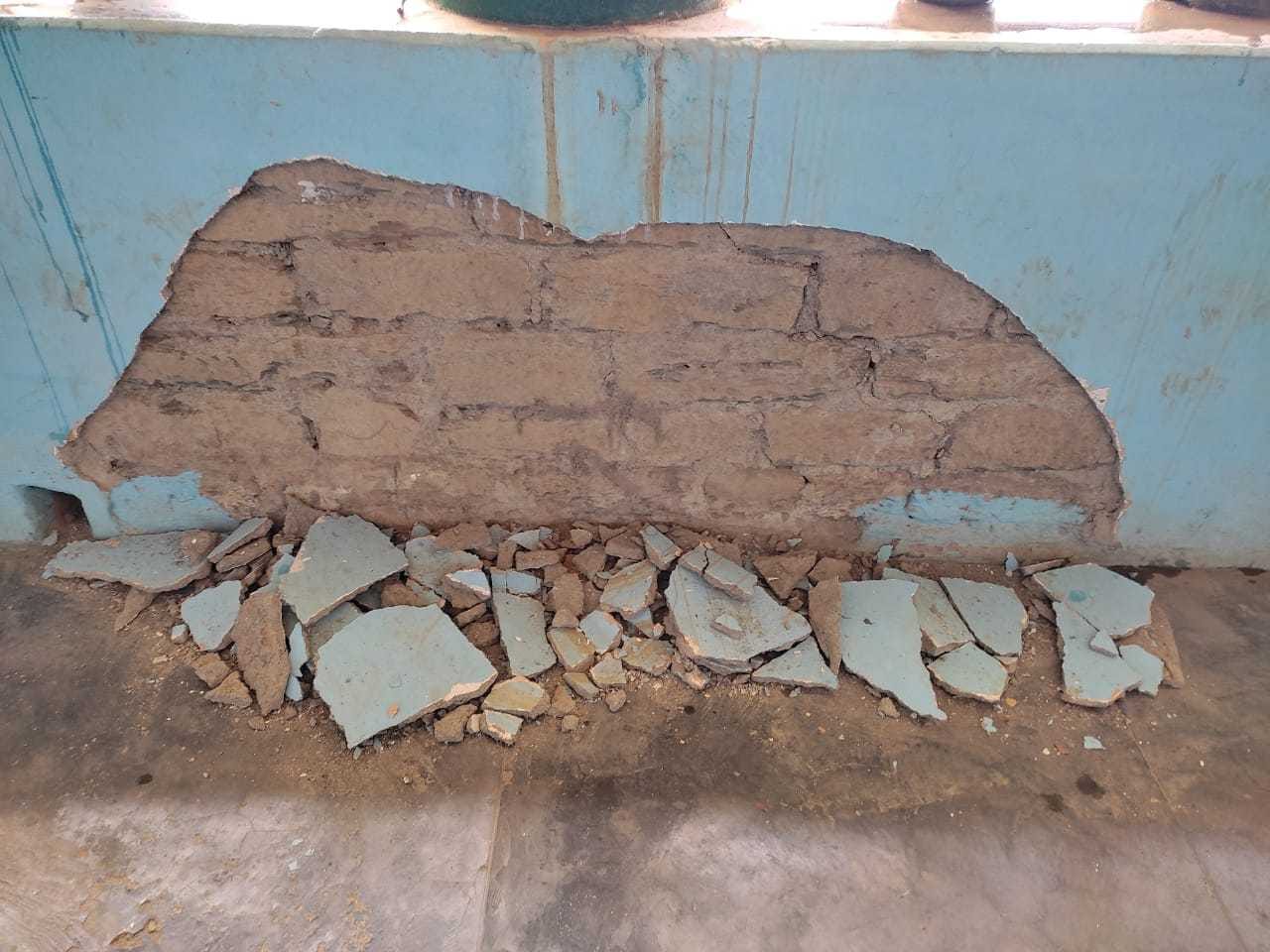 Not only education but also the condition of school buildings is dilapidated