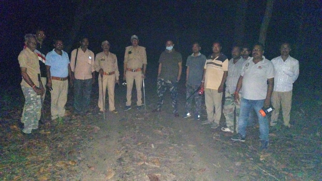 Nepalese elephants again reach the place where a villager was killed, panic continues