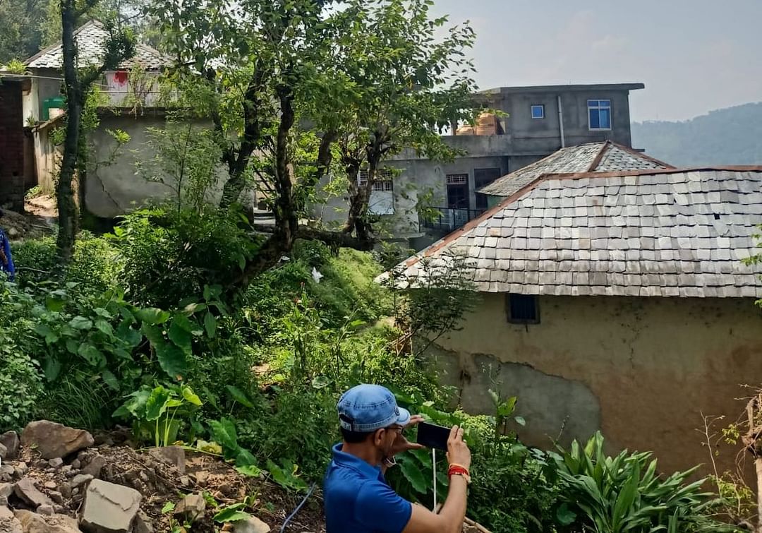 Central team inspected the damage caused by the disaster