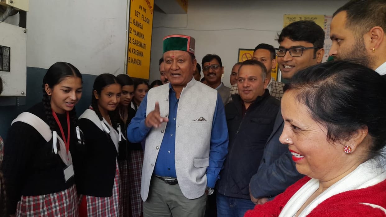 Minister inspected Tribal Girls Hostel Residential School