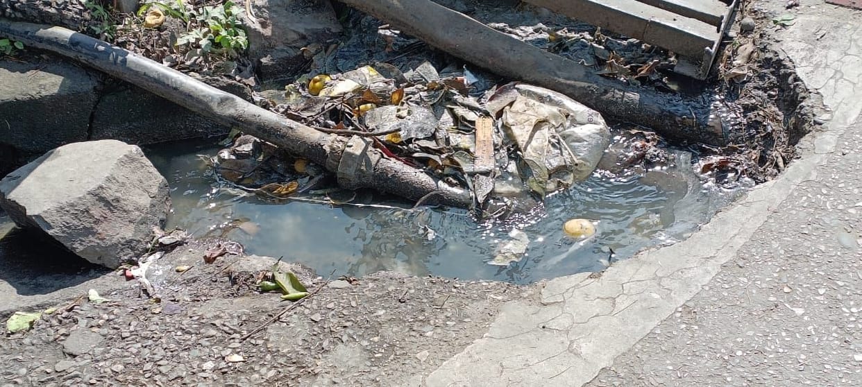 Negligence...drinking water pipes passed through drains filled with dirt