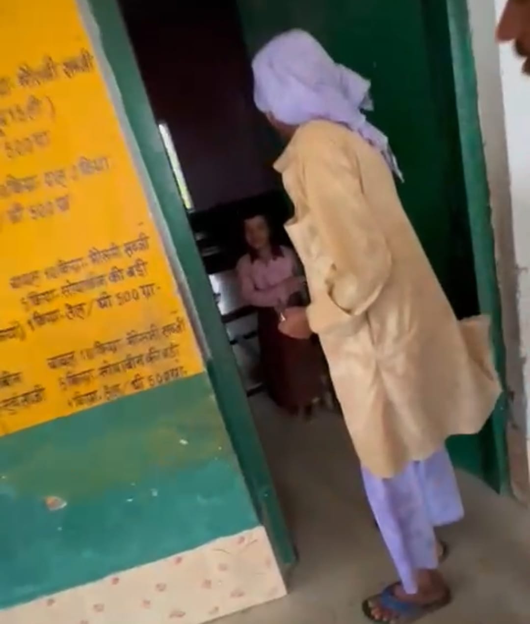 The student remained locked in the school room for one and a half hours, the cook opened the lock after hearing her crying
