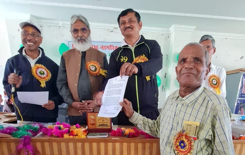 Voters above 80 years of age honored