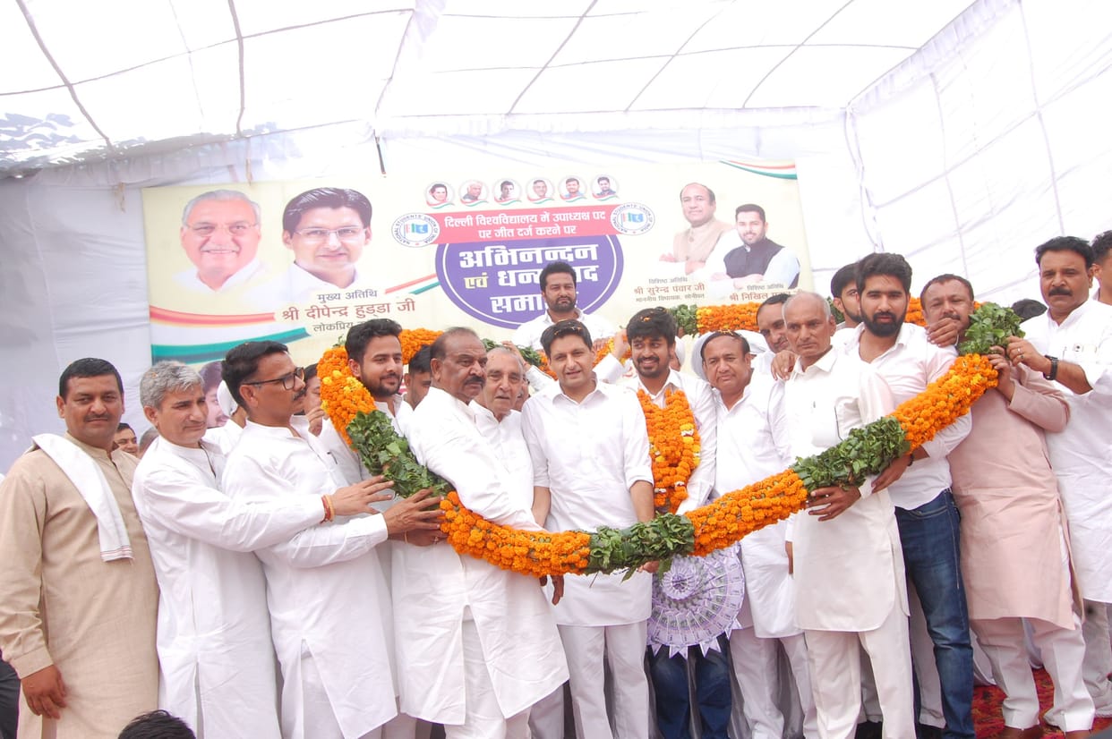 Congratulations to Abhi Dahiya who won the post of Vice President in DUSU elections.