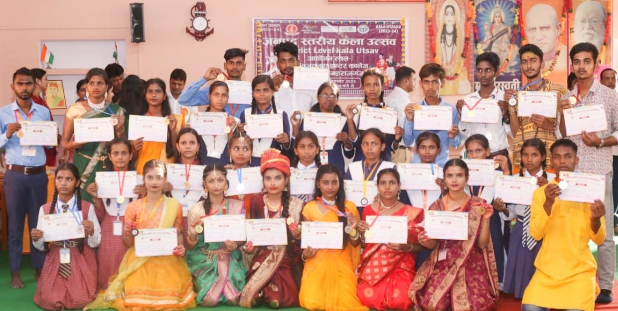 Ankita of Digvijaynath Intermediate College stands first in classical dance in girls level.