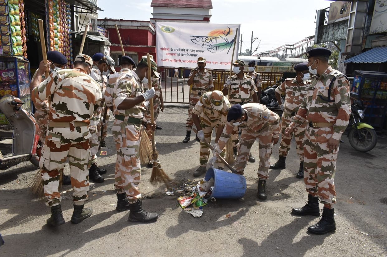 People donated labor for cleanliness