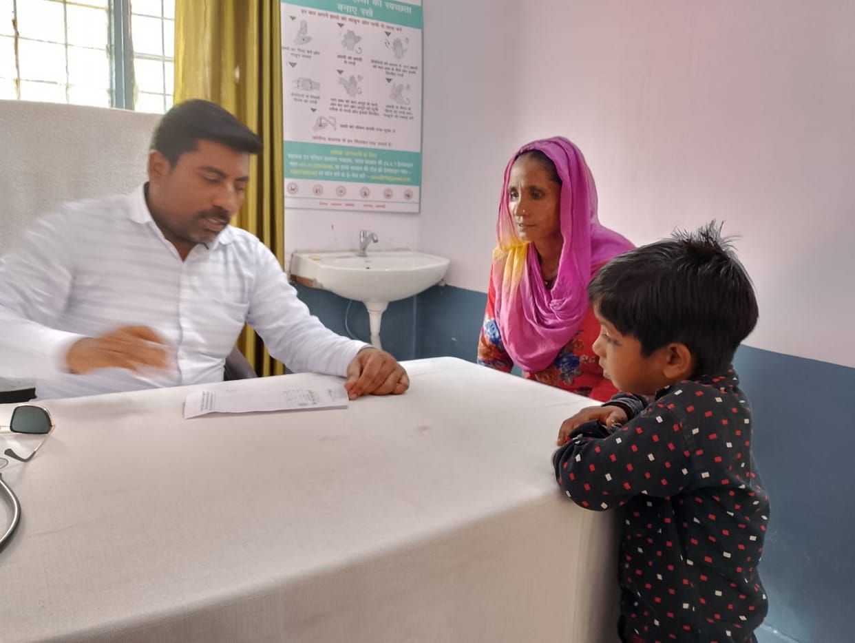 Crowd of fever patients in health fairs