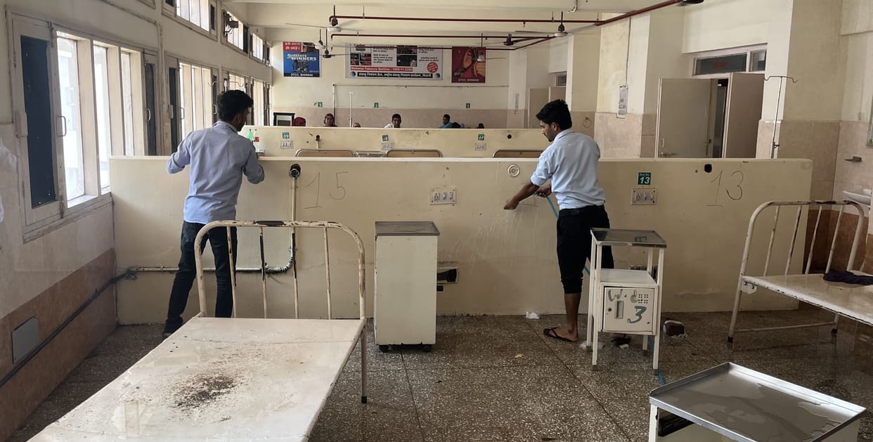 After inspection by health team, arrangements improved in civil hospital, staff alert