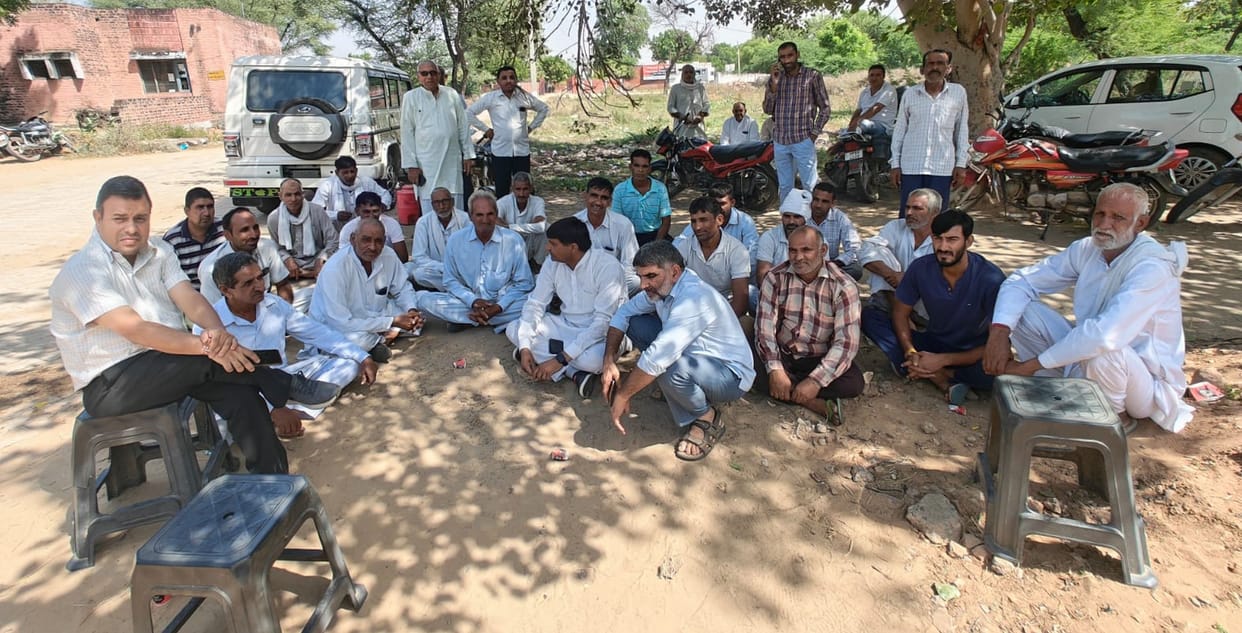 Delay in getting tube well connection, farmers protest in electricity sub station