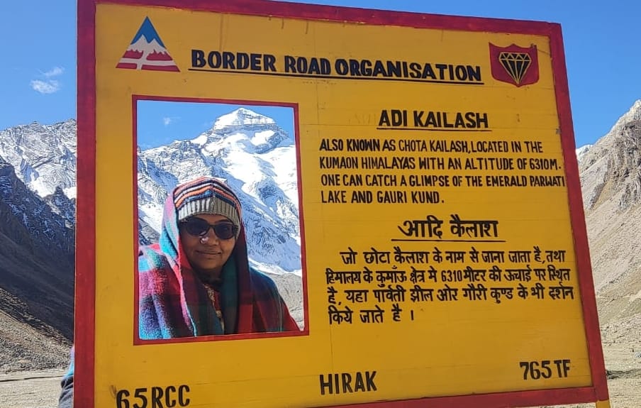 BRO made selfie point in Shivdham situated at an altitude of 6310 meters.