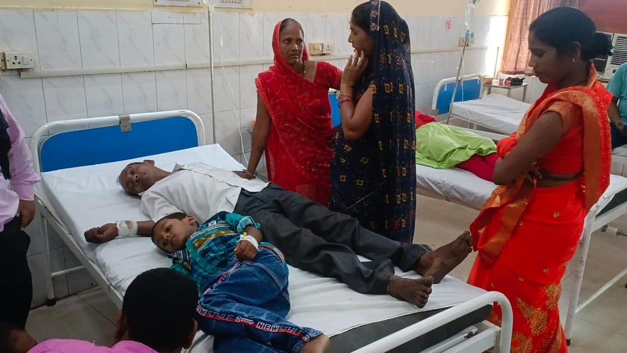 Ward full, two patients admitted on one bed