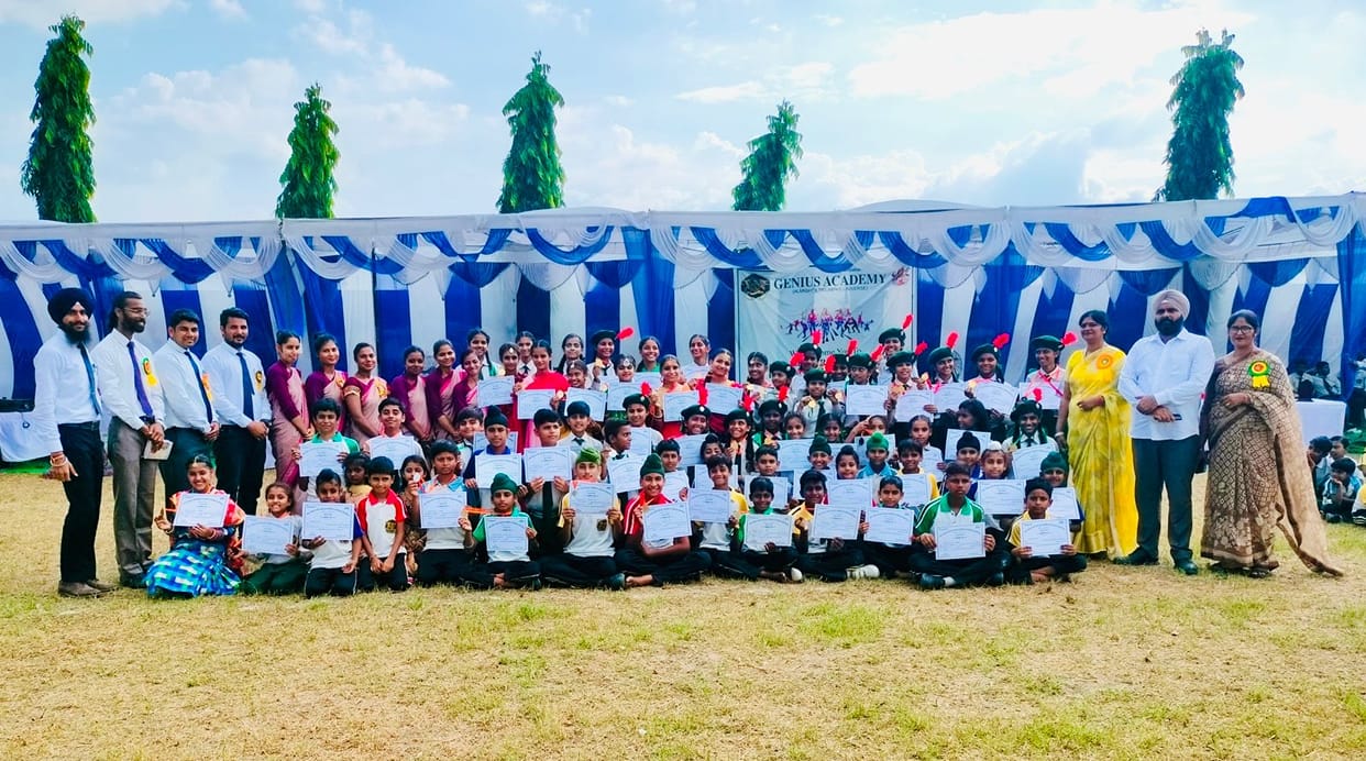 Sports competition concluded in Genius Academy