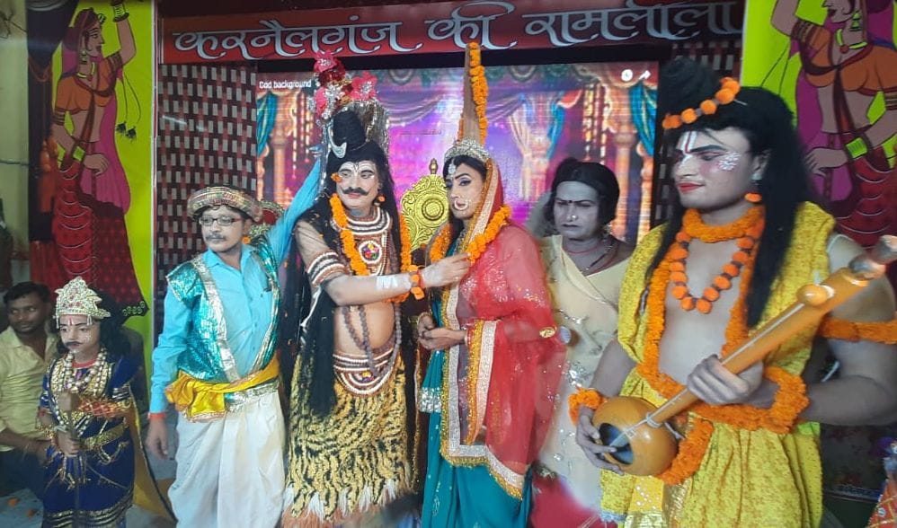 Staging of Shiva-Parvati marriage ceremony