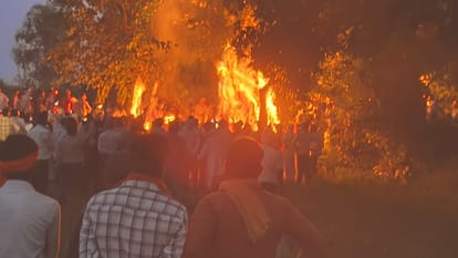 There was chaos in the village when four members of the same family got together.