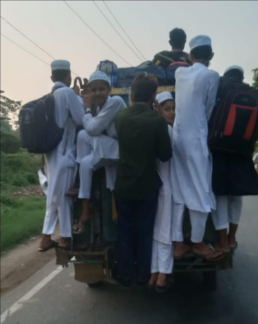 Neither roadways nor private, more than 80 villages depend on rickshaw vehicles