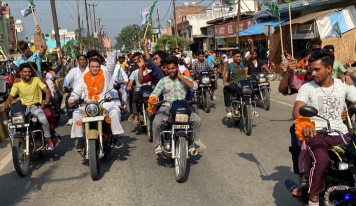 RLD workers took out a bike rally