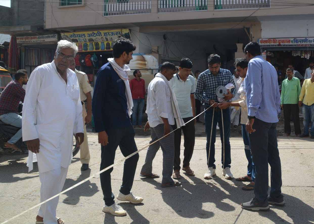 PWD team measured the roads, action will be taken against those who encroach again