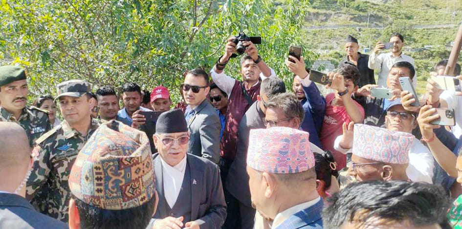 Nepal's Prime Minister meets earthquake victims