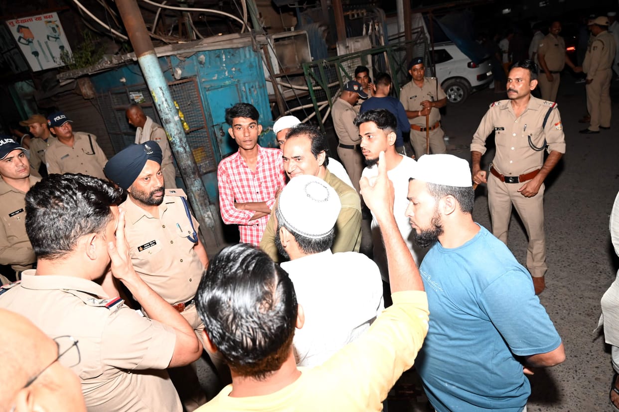There was a ruckus in Haldwani late night, bricks and stones were thrown fiercely.