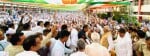 08जेएनडी31 : जन मिलन कार्यक्रम में लोगों का अभिवादन स्वीकार करते पूर्व मुख्यमंत्री भूपेंद्र सि