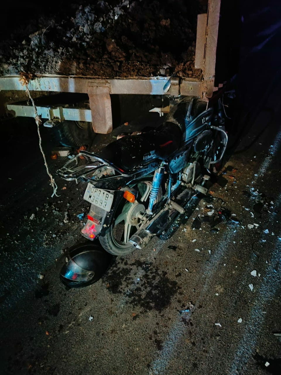 Bike rammed into parked trolley, one youth died