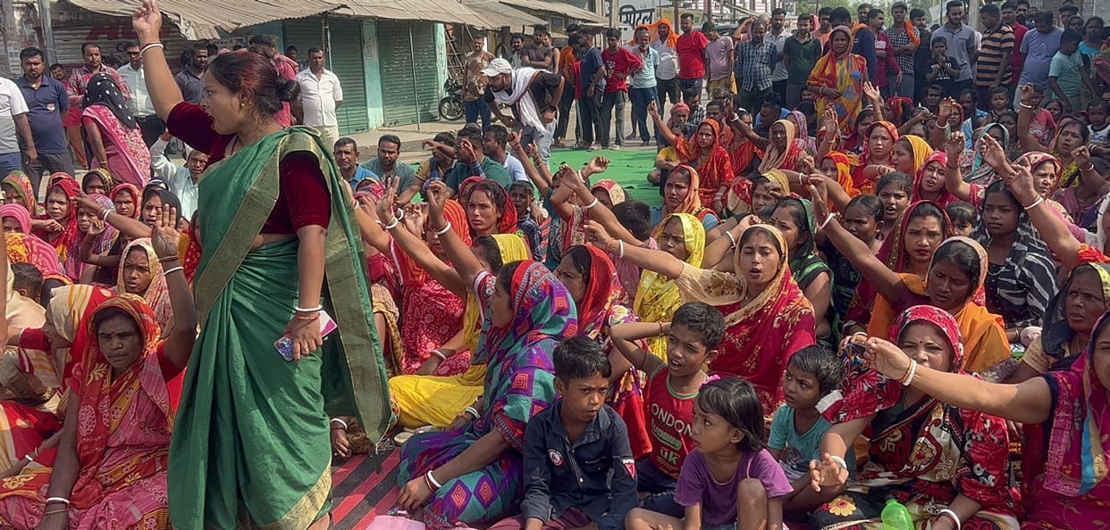 Protest over Accident