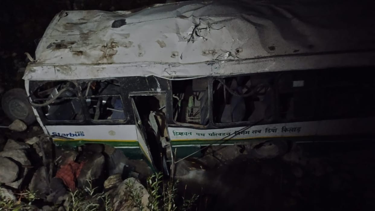 Bus falls into Kanwal drain, mechanic dies