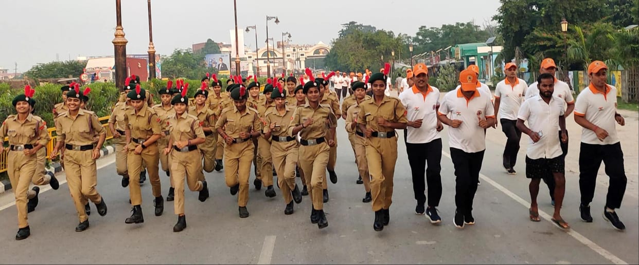 NDRF and NCC cadets ran