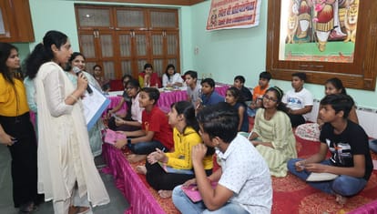 Talent shown in poetry recitation and spell-bee