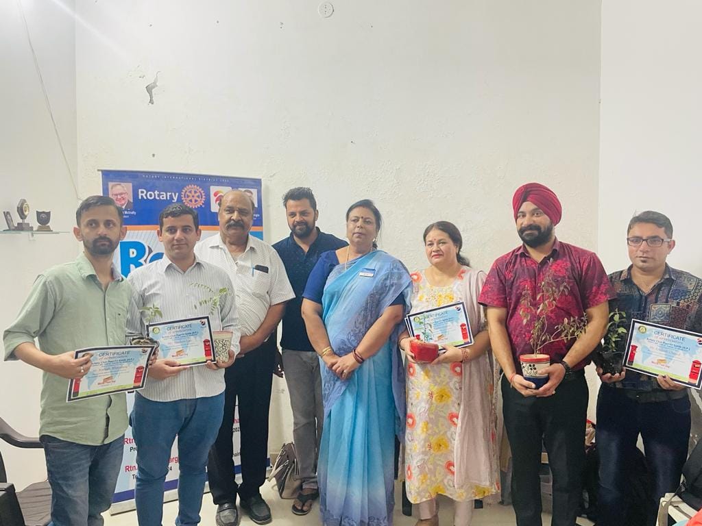 rotary club celebrated post office day in ponta sahib