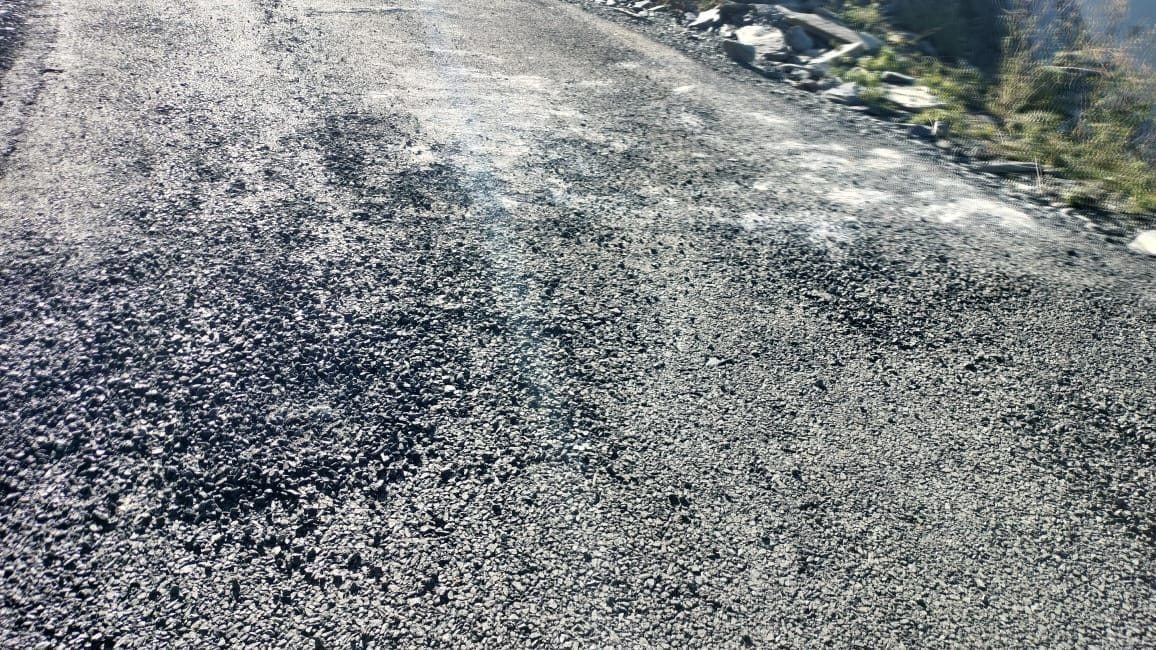 Tarring was uprooted on Pilli-Swai road within two days