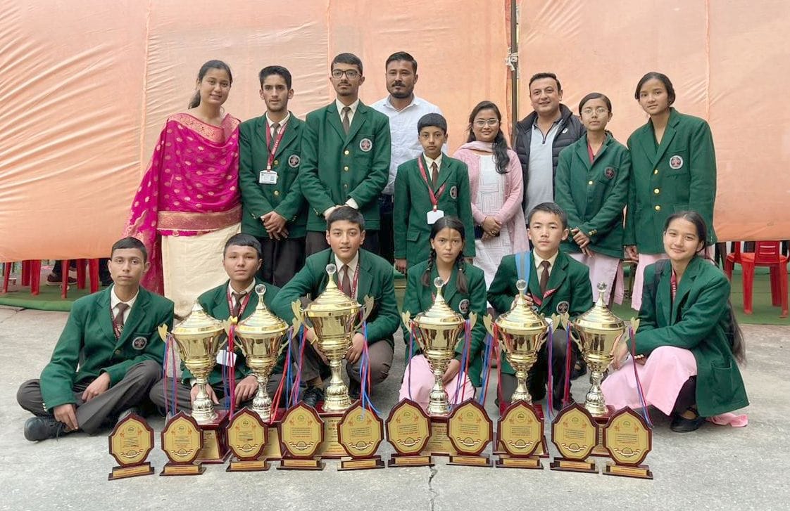 rampur news, kinnaur news, nichar, school, win overall, prize,