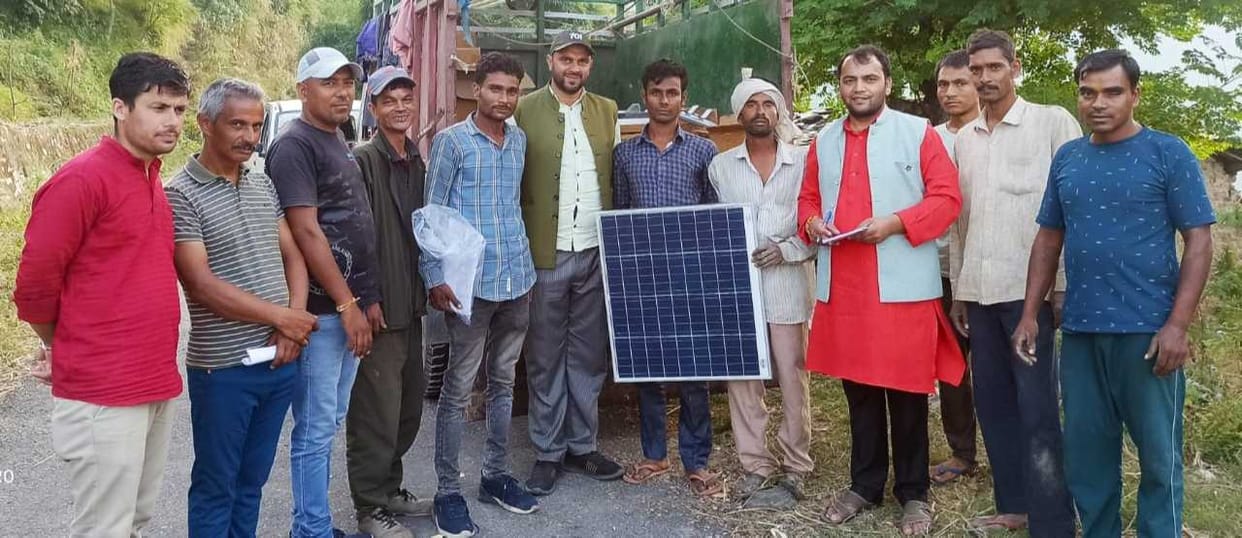 Nidil, Vivil and Khaikot villages illuminated with solar light