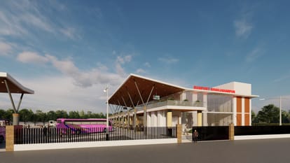 Map of satellite bus stand near Hardoi bypass ready