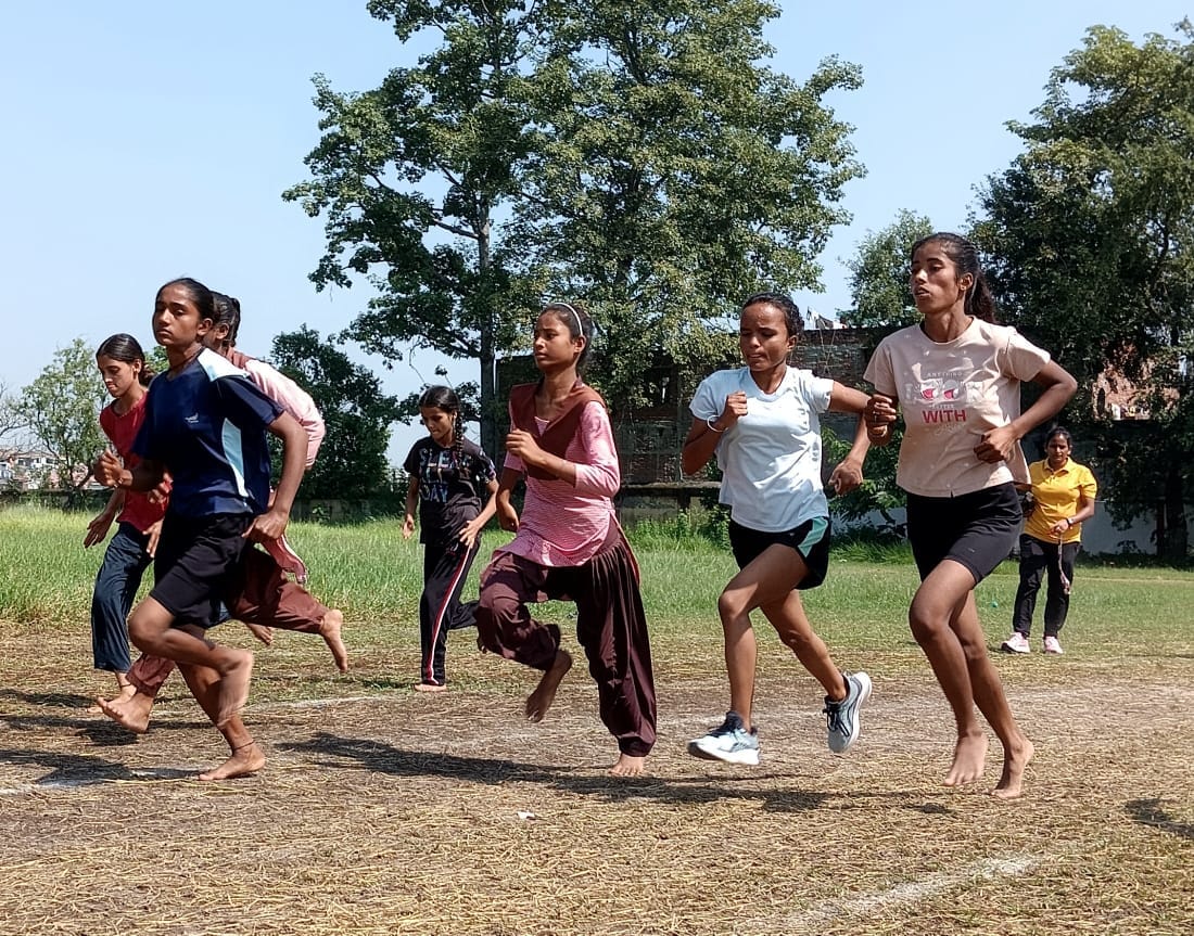 Gaurav won in running, Anshika in high jump, Abhishek won in shot put.