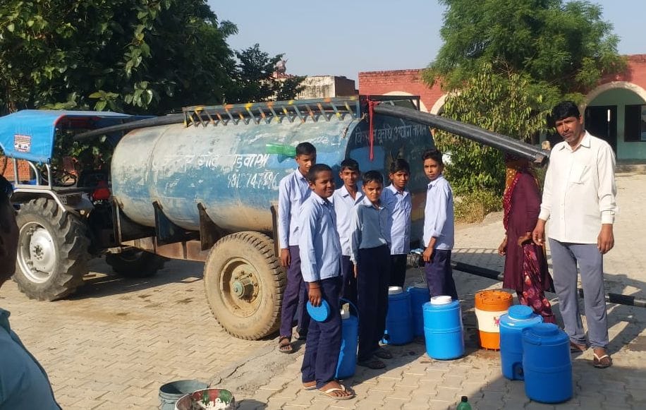 No drinking water for students in Sandwa government school