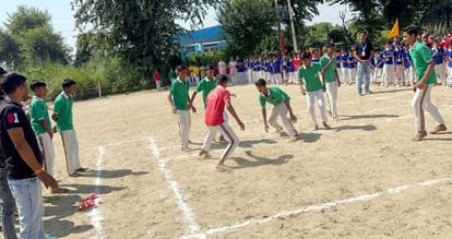 Kasturba House team was victorious in Kabaddi