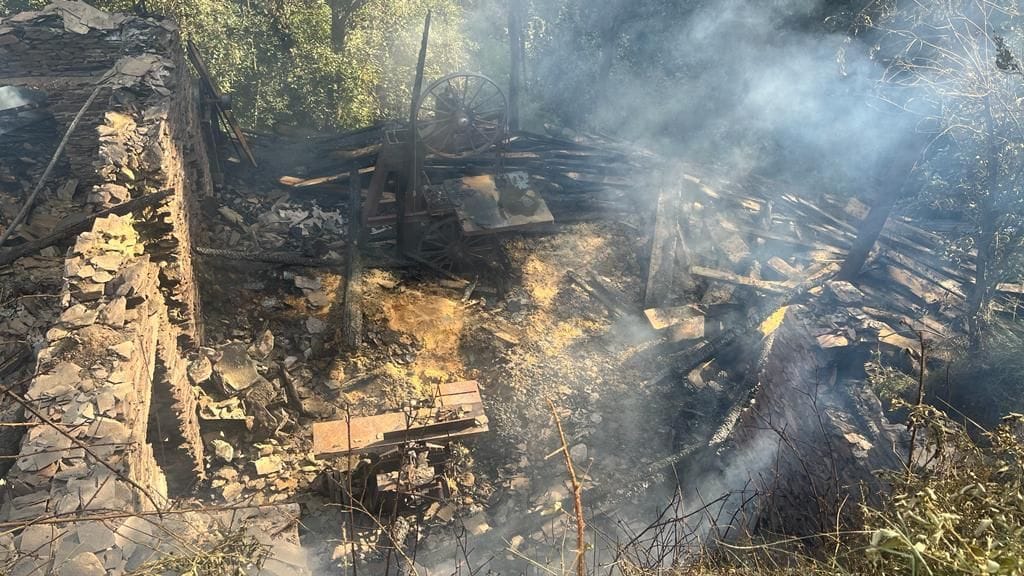 Loss worth lakhs due to fire in saw machine and furniture room